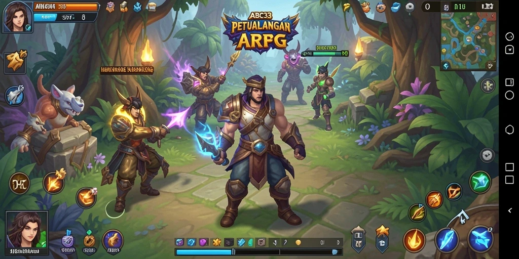 Screenshot menunjukkan aksi seru dalam pertarungan ARPG.