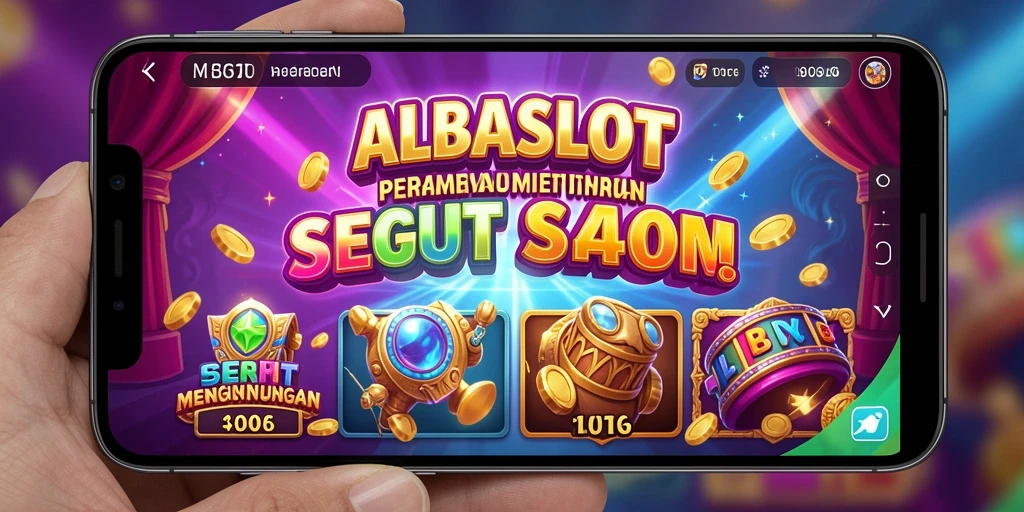 Tampilan gameplay ALBASLOT dengan mesin slot yang mengasyikkan.