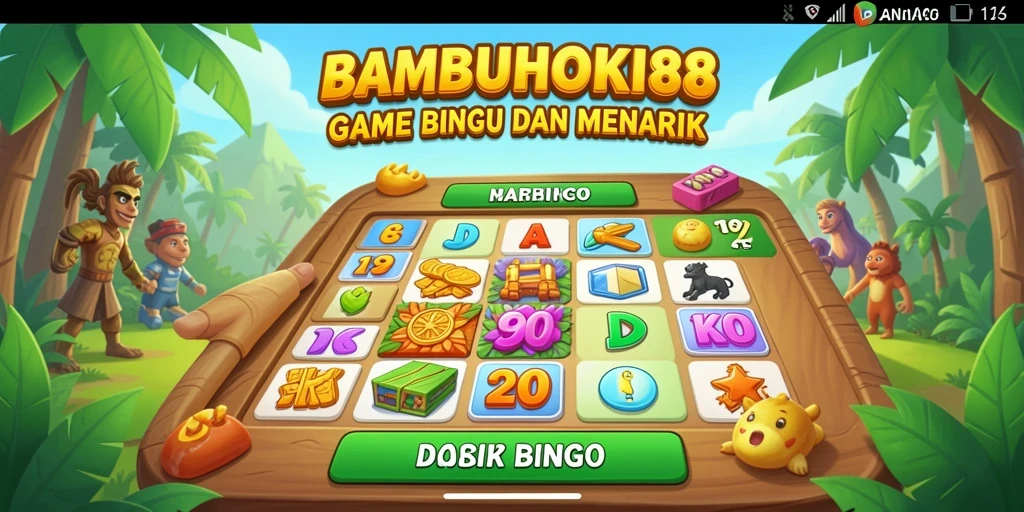 Screenshot dari permainan Bingo yang penuh warna dan menarik.