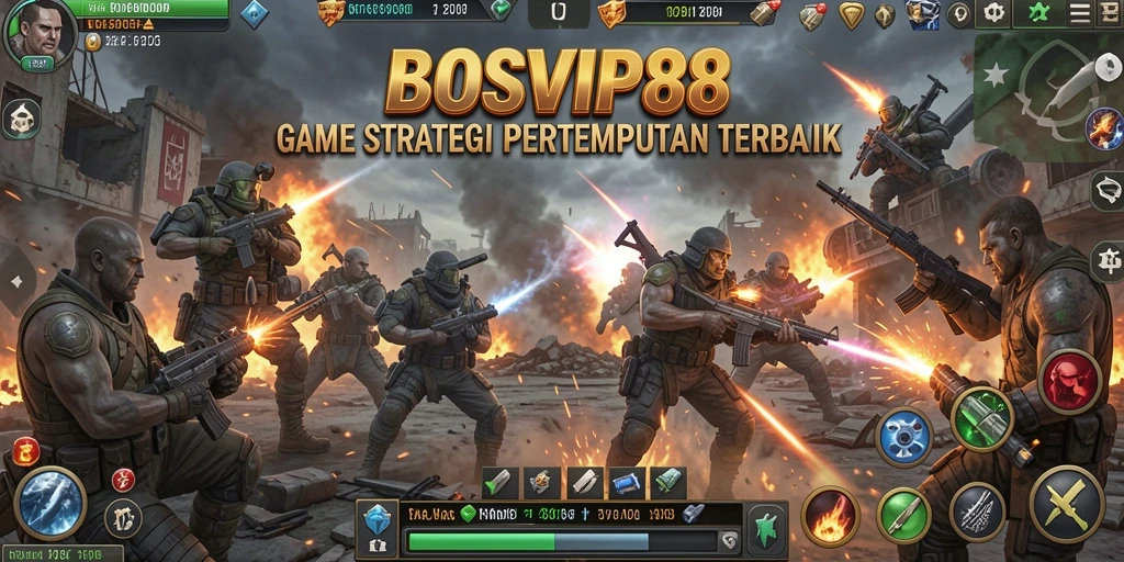 Tampilan gameplay menarik dari BOSVIP88 dalam pertempuran strategis.