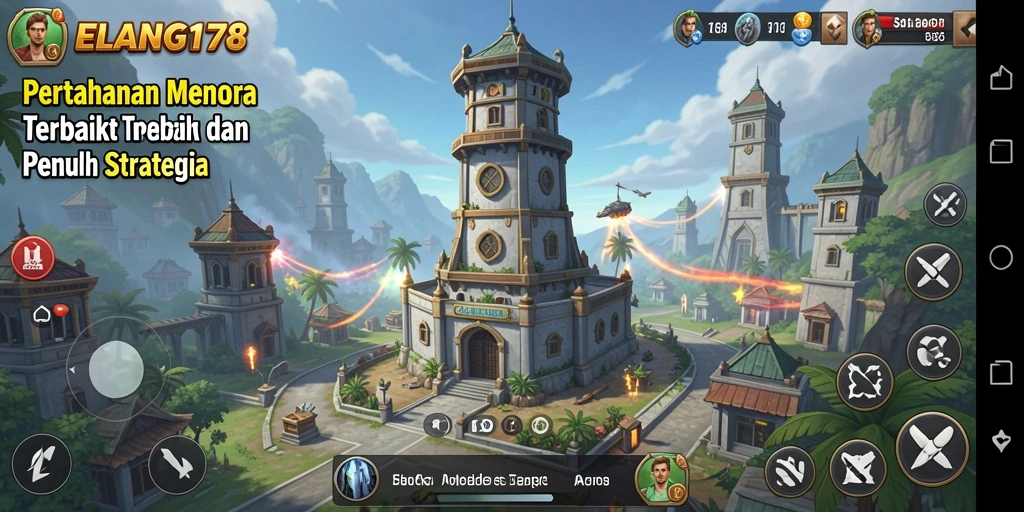 Tangkapan layar menunjukkan momen epik dalam gameplay Tower Defense.