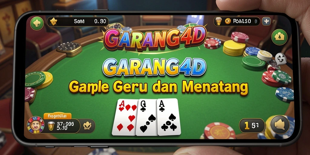 Tampilan gameplay Gaple yang seru dan menantang di GARANG4D.