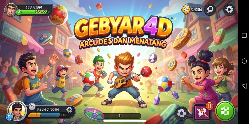 Tampilan gameplay seru dan menantang di GEBYAR4D.