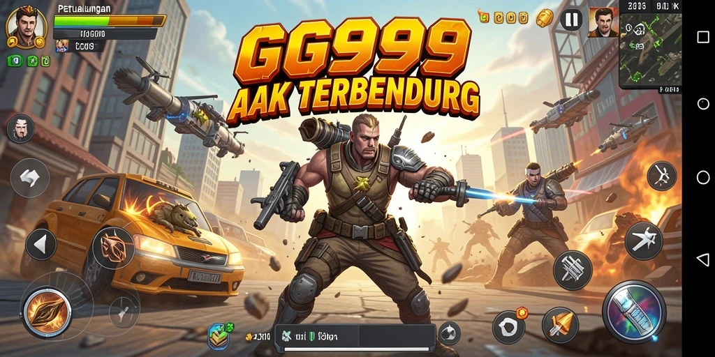Tampilan gameplay mendebarkan dengan aksi penuh adrenalin.