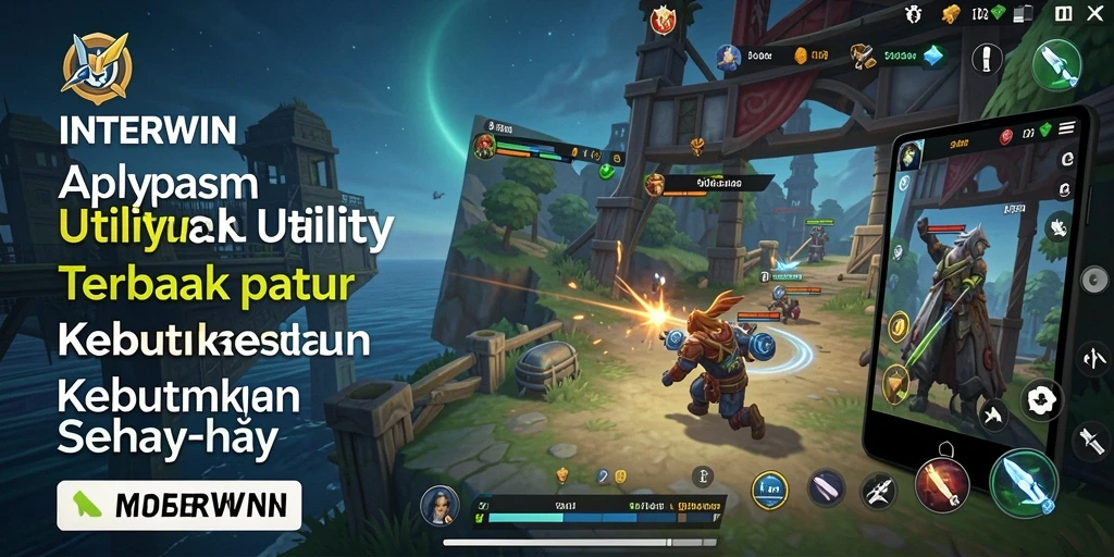 Screenshot INTERWIN menampilkan antarmuka intuitif dan fungsi-fungsi Utility.
