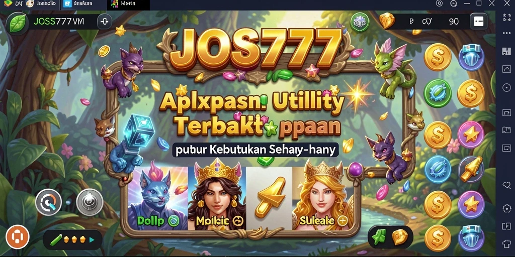 Tampilan antarmuka JOSS777 yang sederhana dan memudahkan akses tools.