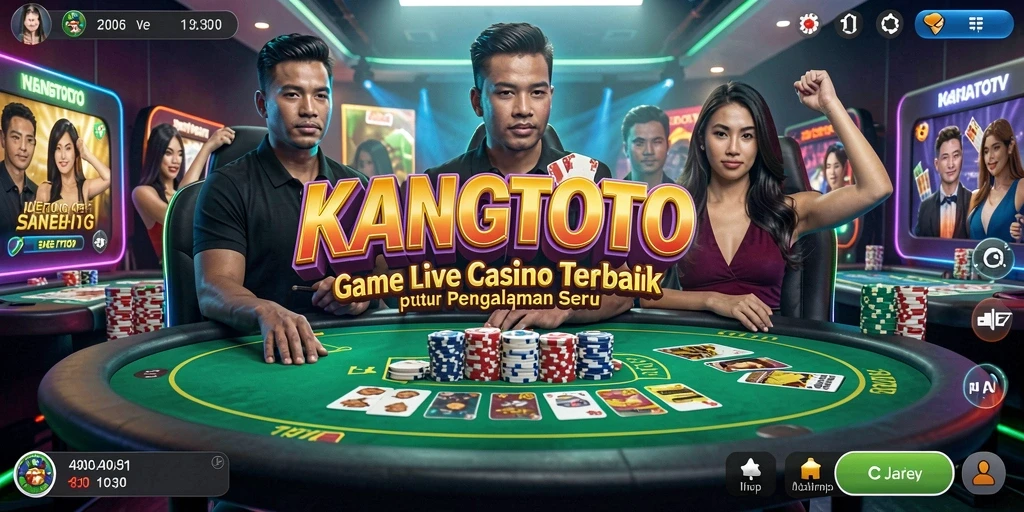Gameplay Live Casino KANGTOTO yang mendebarkan dan interaktif.