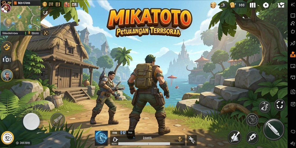 Screenshot menampilkan petualangan seru di dunia terbuka MIKATOTO.