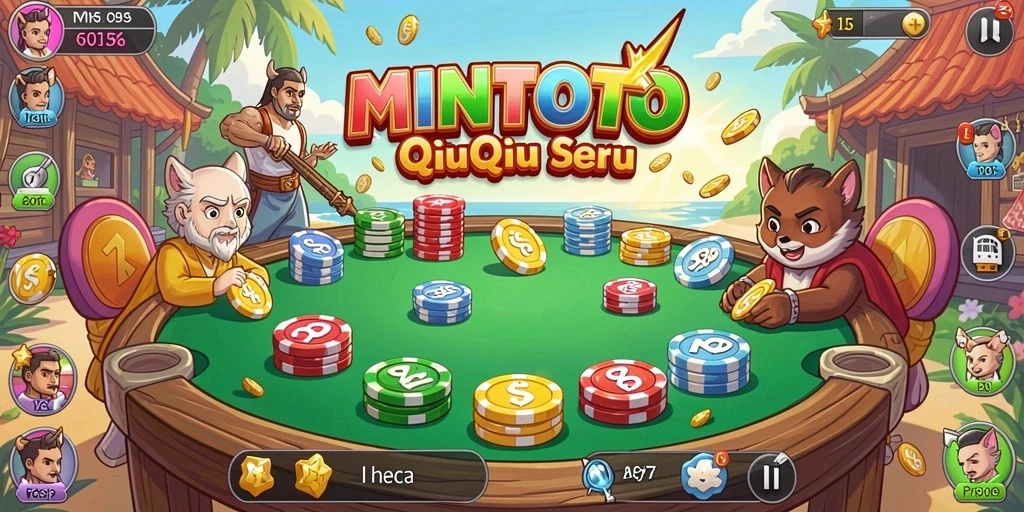 Tangkapan layar gameplay QiuQiu di MINTOTO yang mengasyikkan.