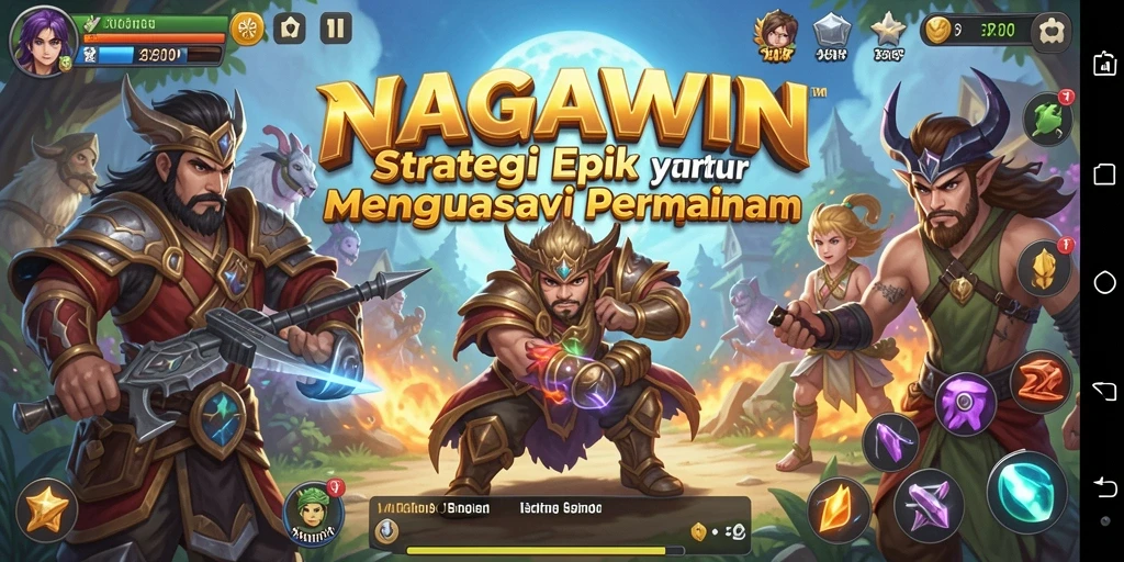 Screenshot NAGAWIN menampilkan gameplay seru dan strategi mendalam.
