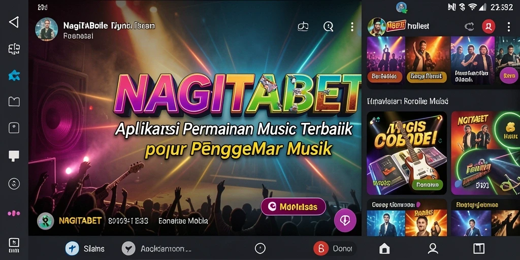 Tampilan seru gameplay NAGITABET yang penuh dengan tantangan musik.