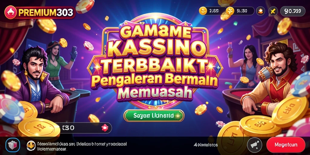 Tampilan menarik dari gameplay kasino di PREMIUM303.