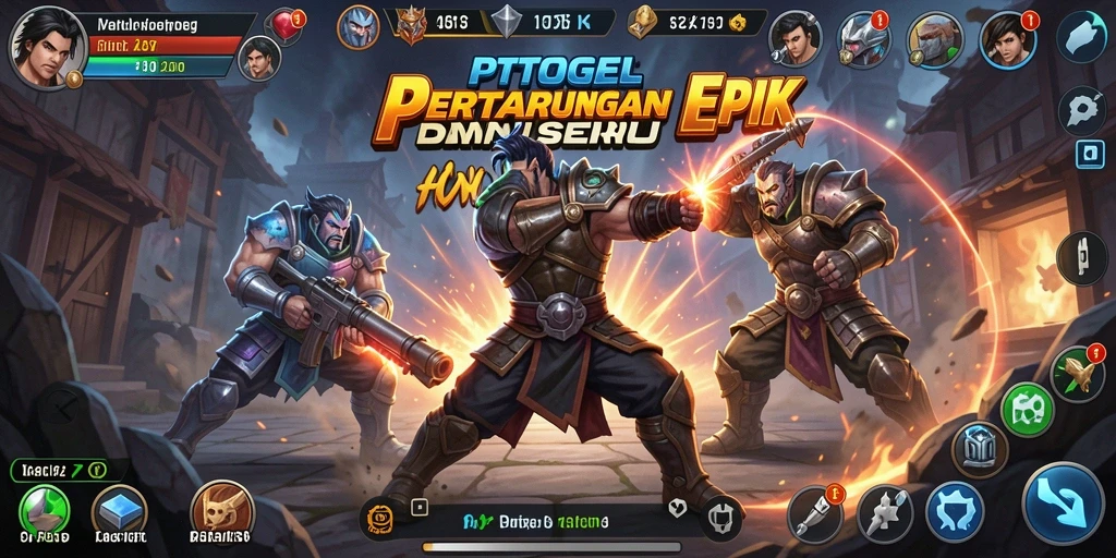 Tampilan gameplay seru dari PTTOGEL dengan pertarungan yang mendebarkan.