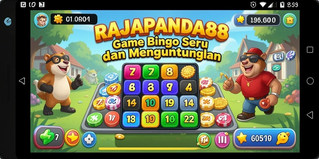 Screenshot utama gameplay Bingo di RAJAPANDA88.