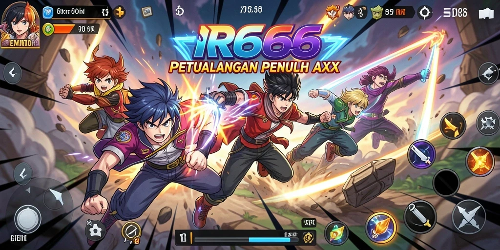 Tampilan gameplay RR666 yang menegangkan dalam petualangan Anime.