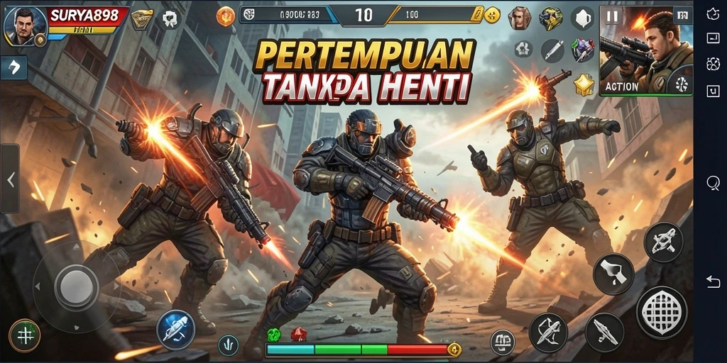 Gameplay SURYA898 yang penuh aksi dan menegangkan.