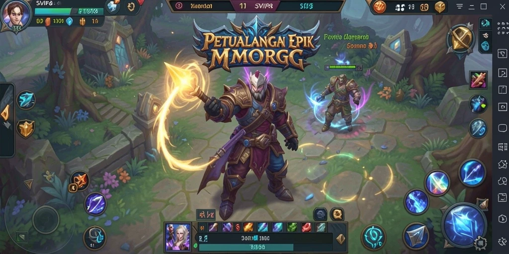 Gameplay menarik dan dinamis dari SVIP8 dalam dunia MMORPG.