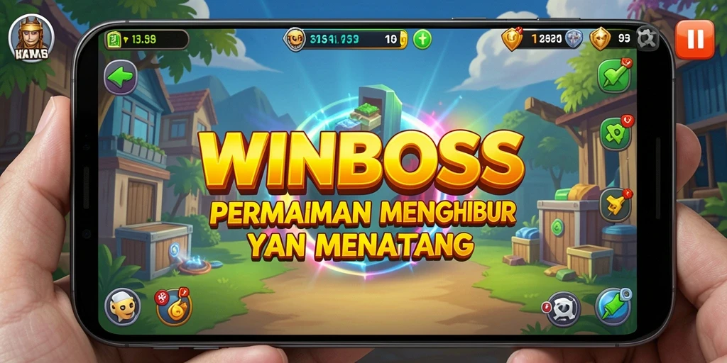 Tampilan gameplay yang menarik dan interaktif di WINBOSS.