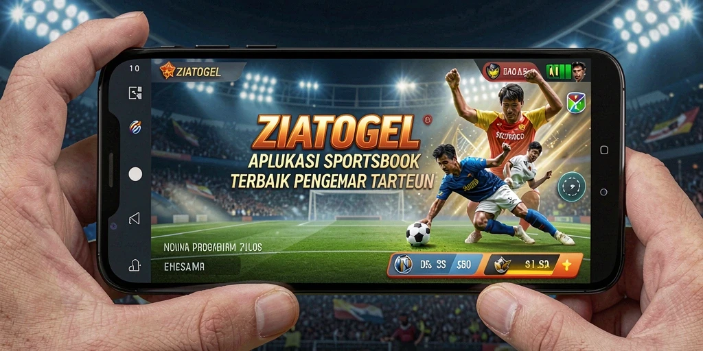 Tampilan utama ZIATOGEL menampilkan berbagai pilihan taruhan olahraga.