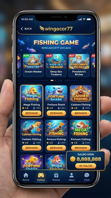 Fitur pencarian cepat di aplikasi wingacor77.